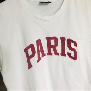 Stussy Shirts - Stussy Paris Pocket Tee with French Flag Patch Stussy Shirts - Stussy Paris Pocket Tee with French Flag Patch